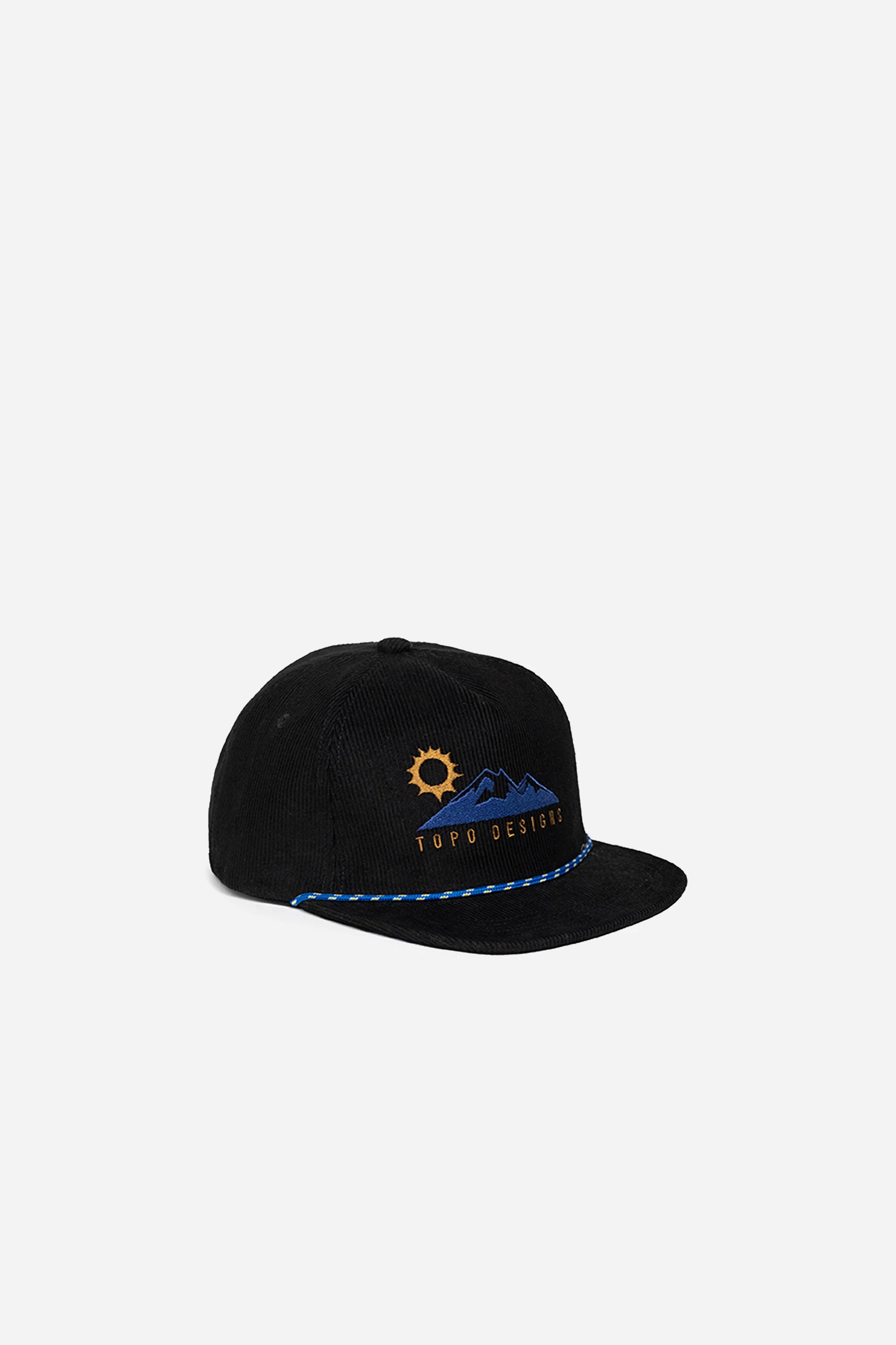 Corduroy Trucker Hat Alpine View Black - Image 2
