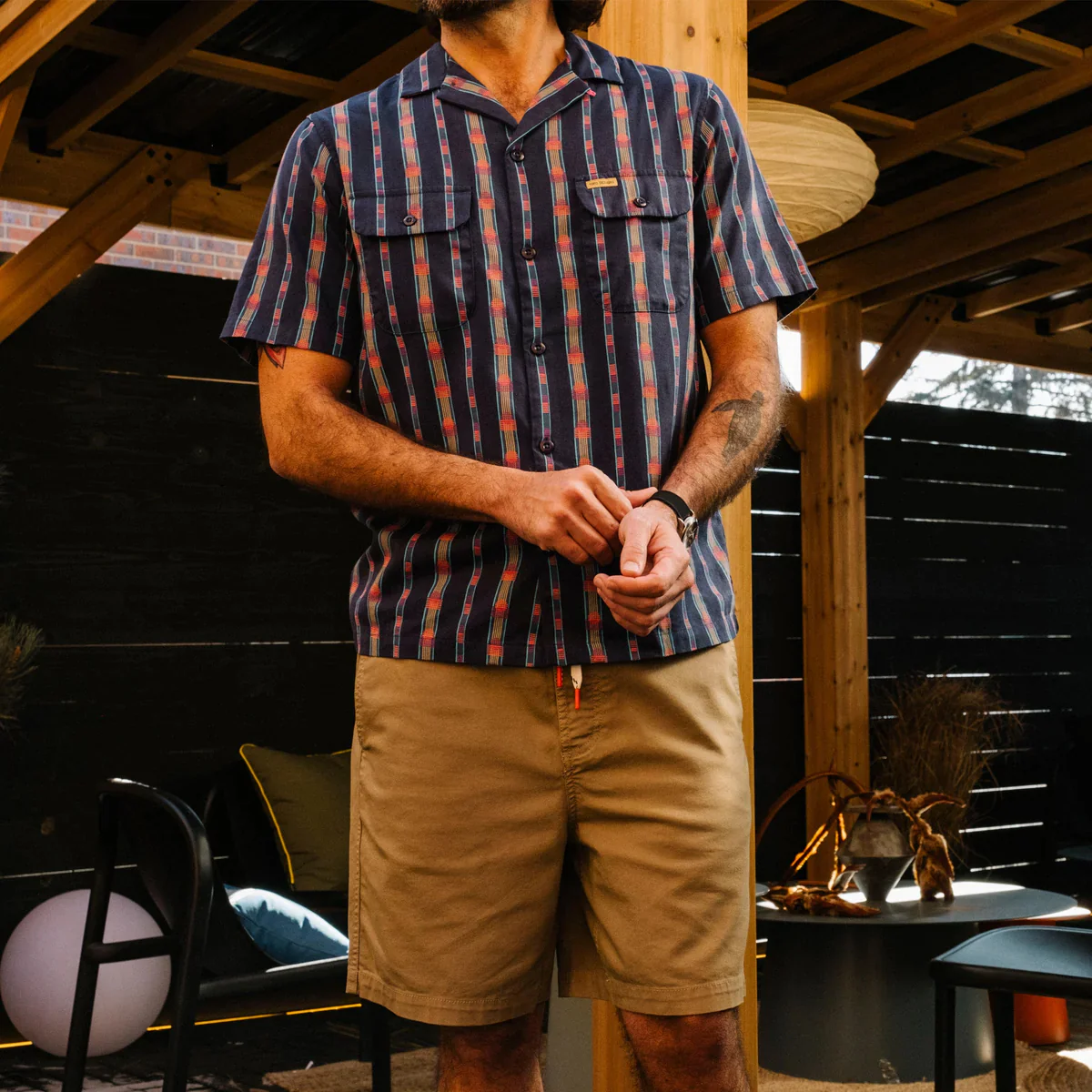 Daytripper Shirt Mens Western Stripe - Image 3