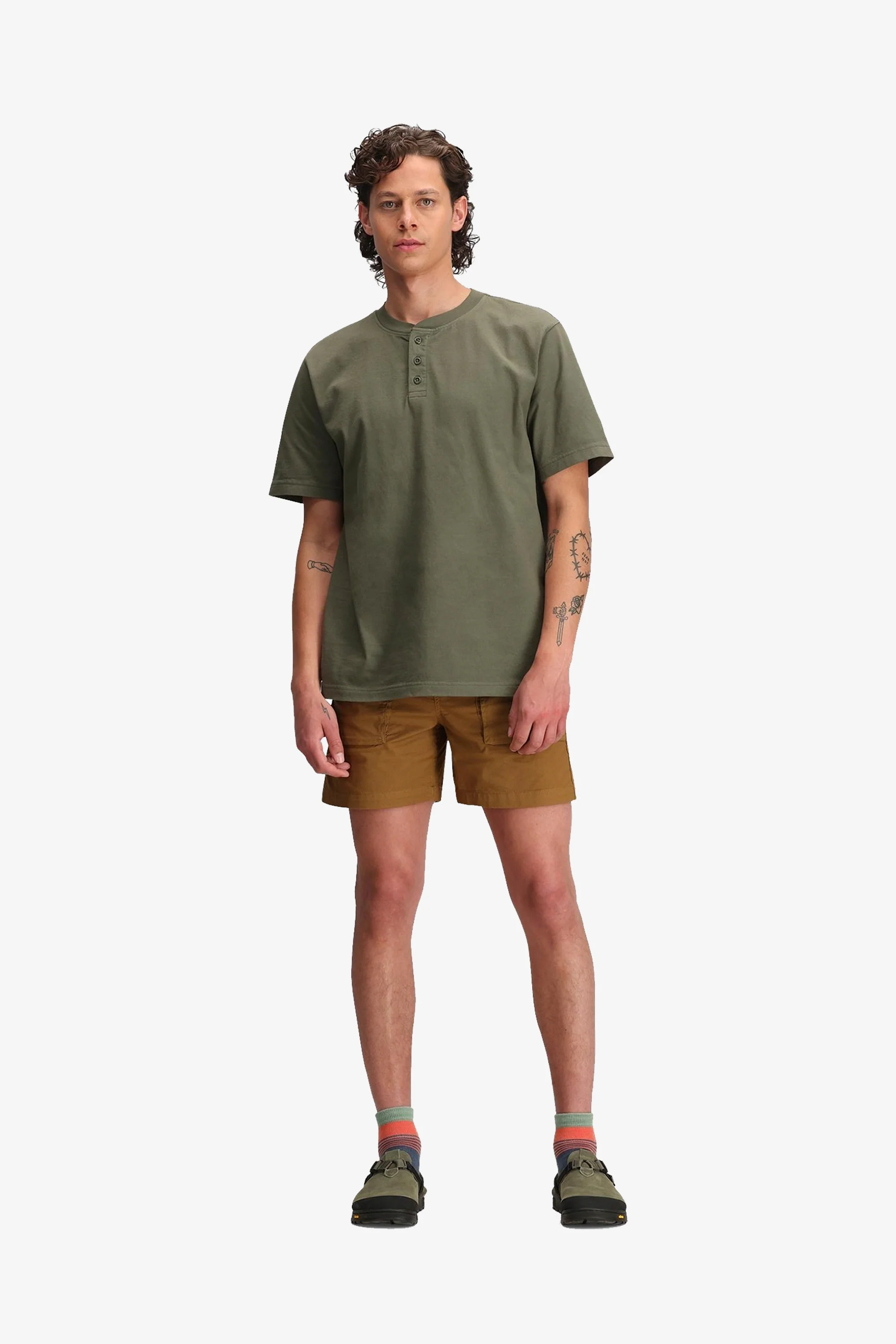 Dirt Desert Shorts Mens Dark Khaki - Image 3