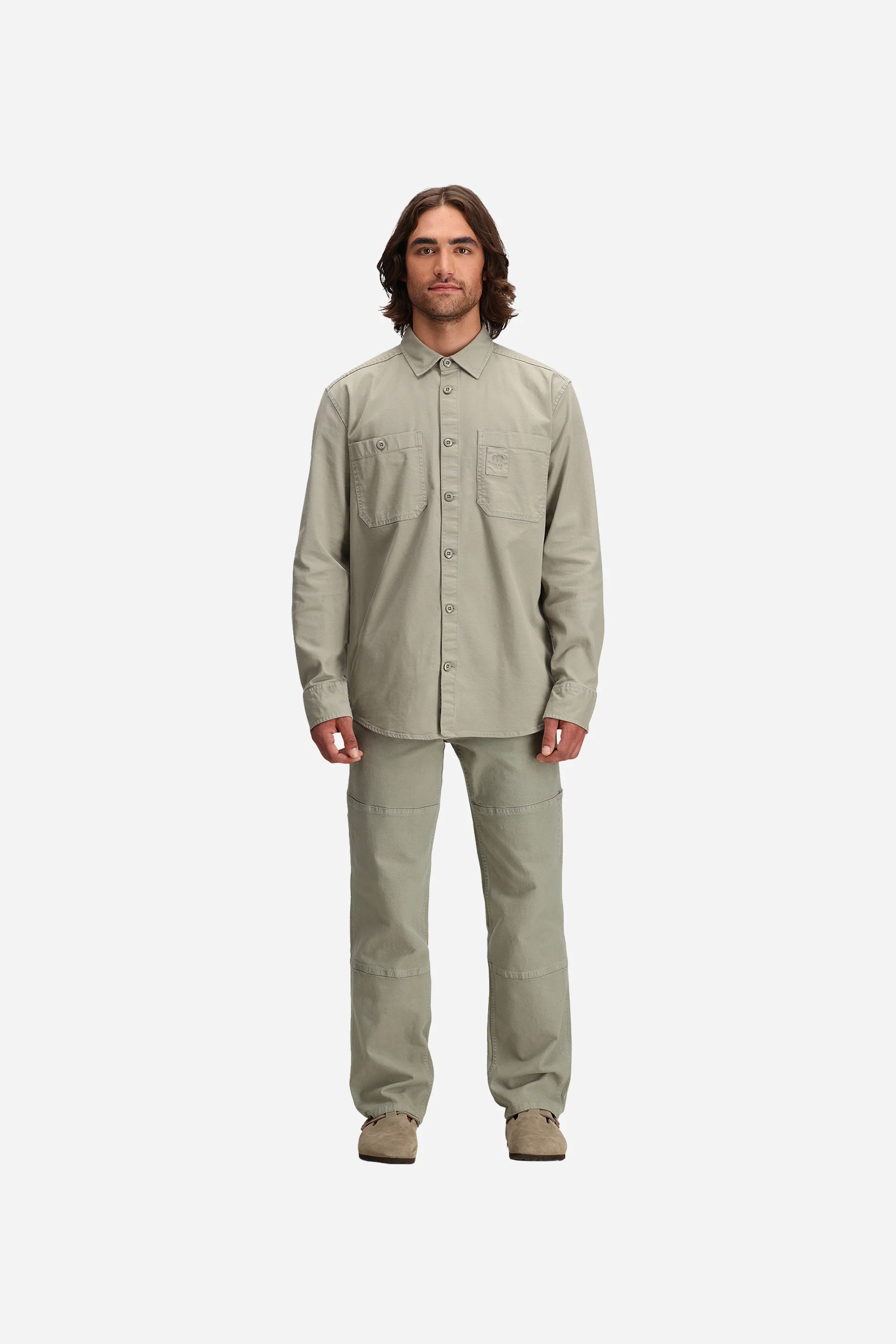 Dirt Overshirt Jacket Mens Dried Sage - Image 3