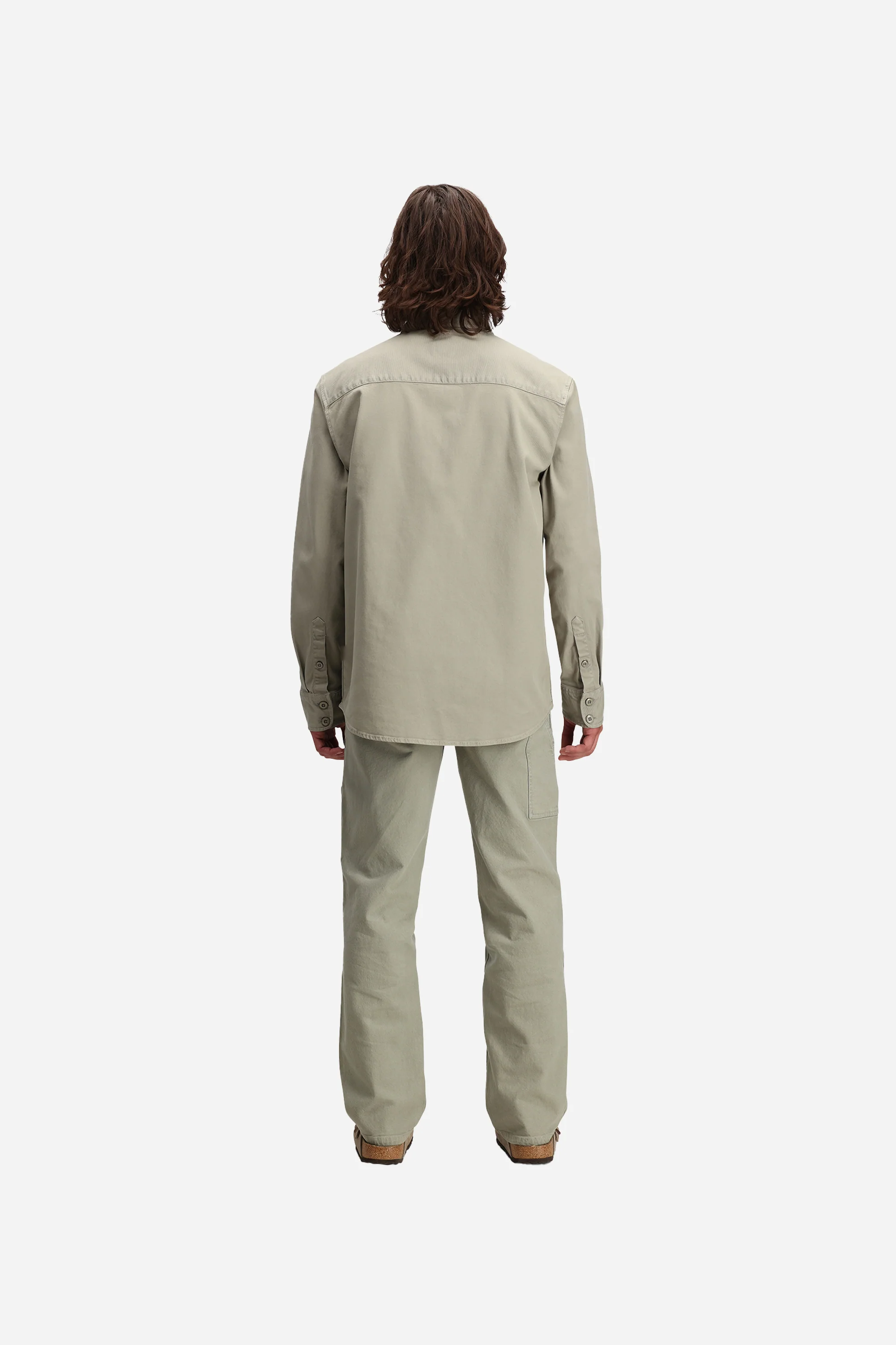 Dirt Overshirt Jacket Mens Dried Sage - Image 4