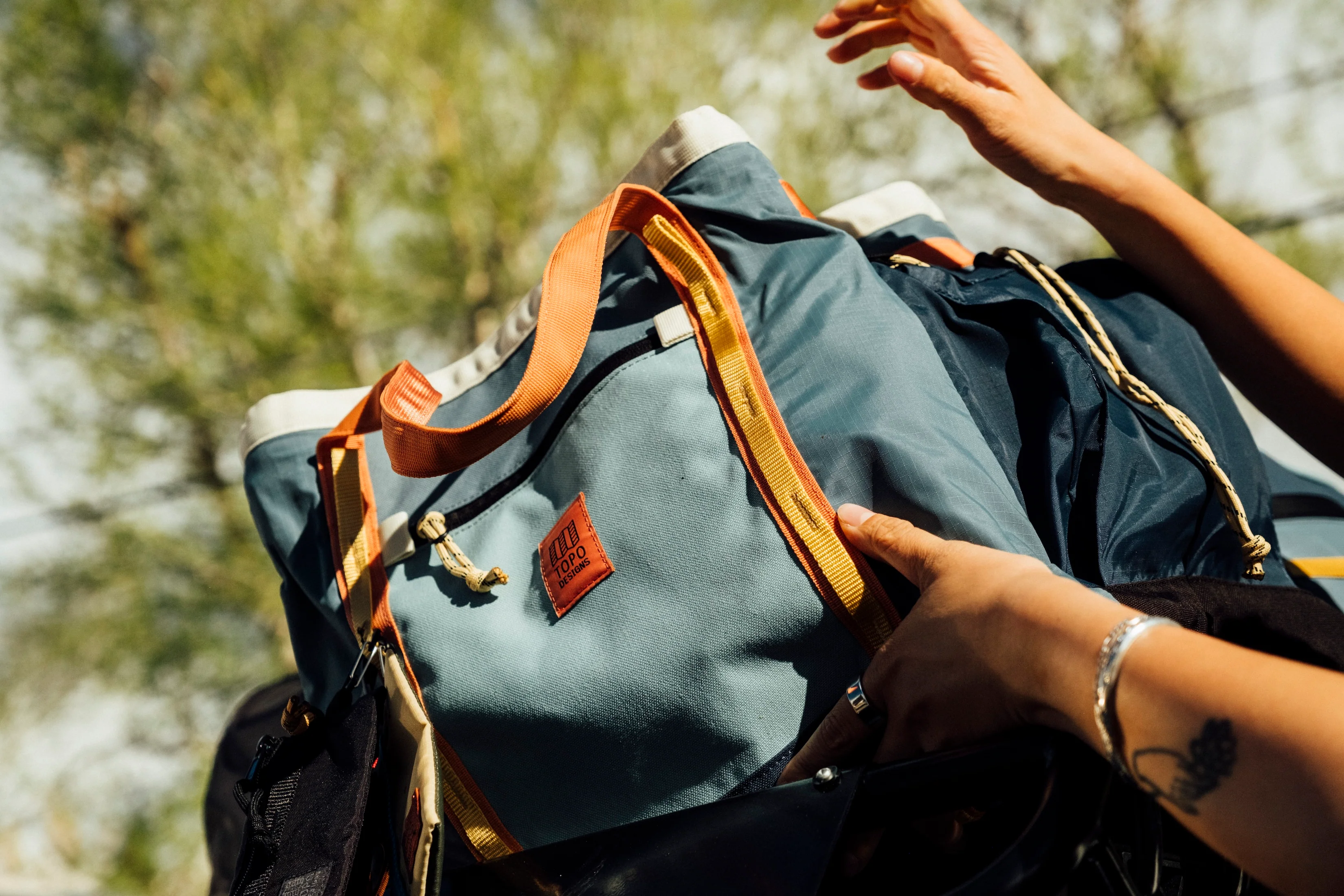 Mountain Gear Bag 48L Pond Blue/Spice - Image 6