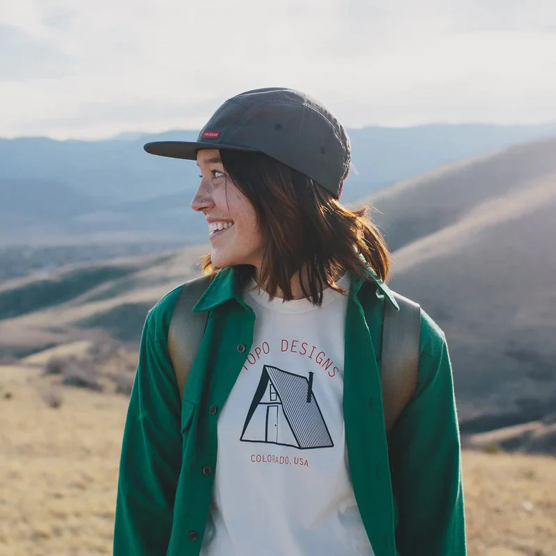 Nylon Camp Hat Brick - Image 4