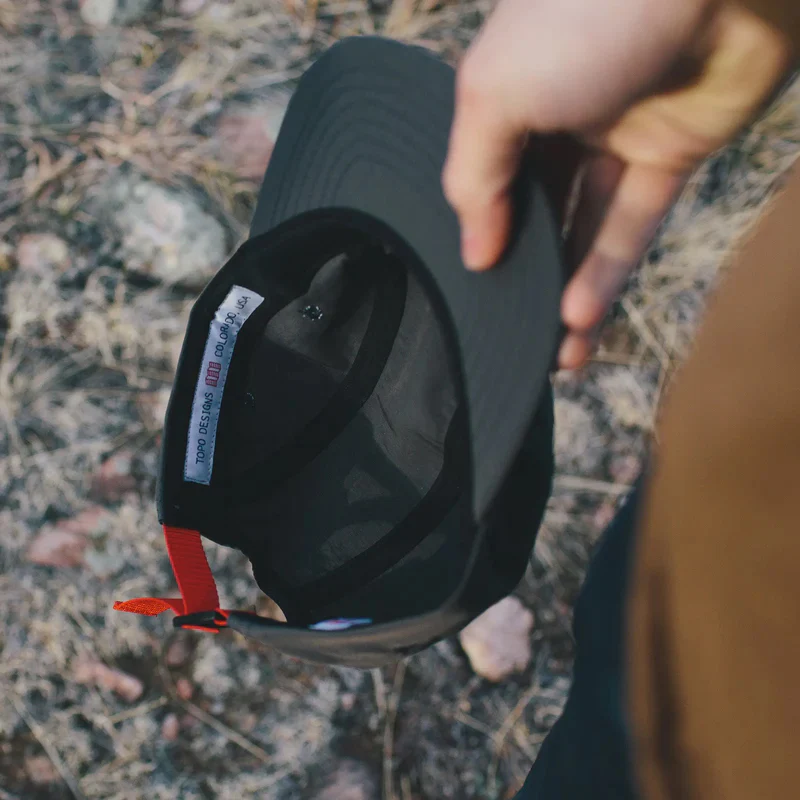 Nylon Camp Hat Brick - Image 6