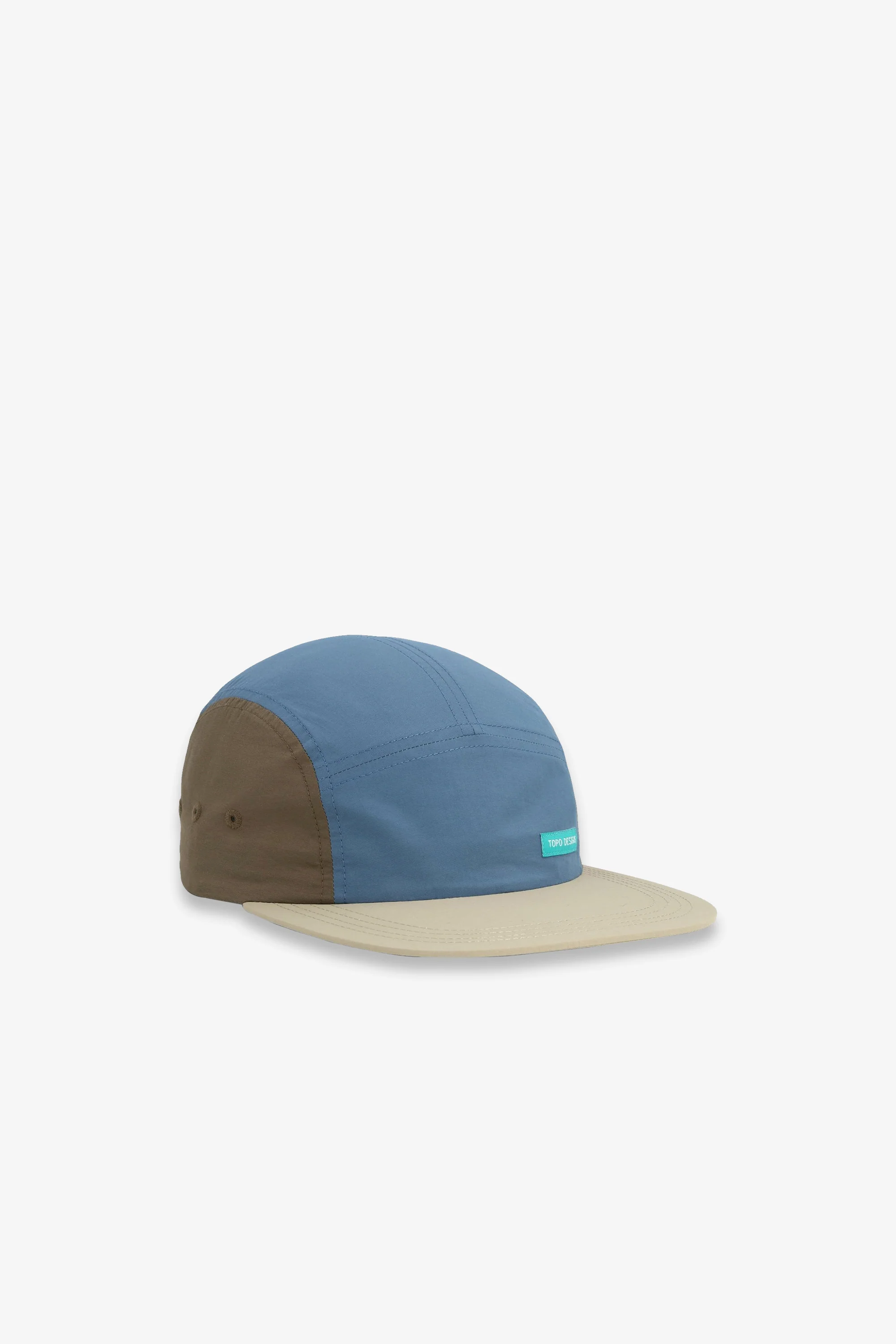 Nylon Camp Hat Stone Blue Block - Image 3