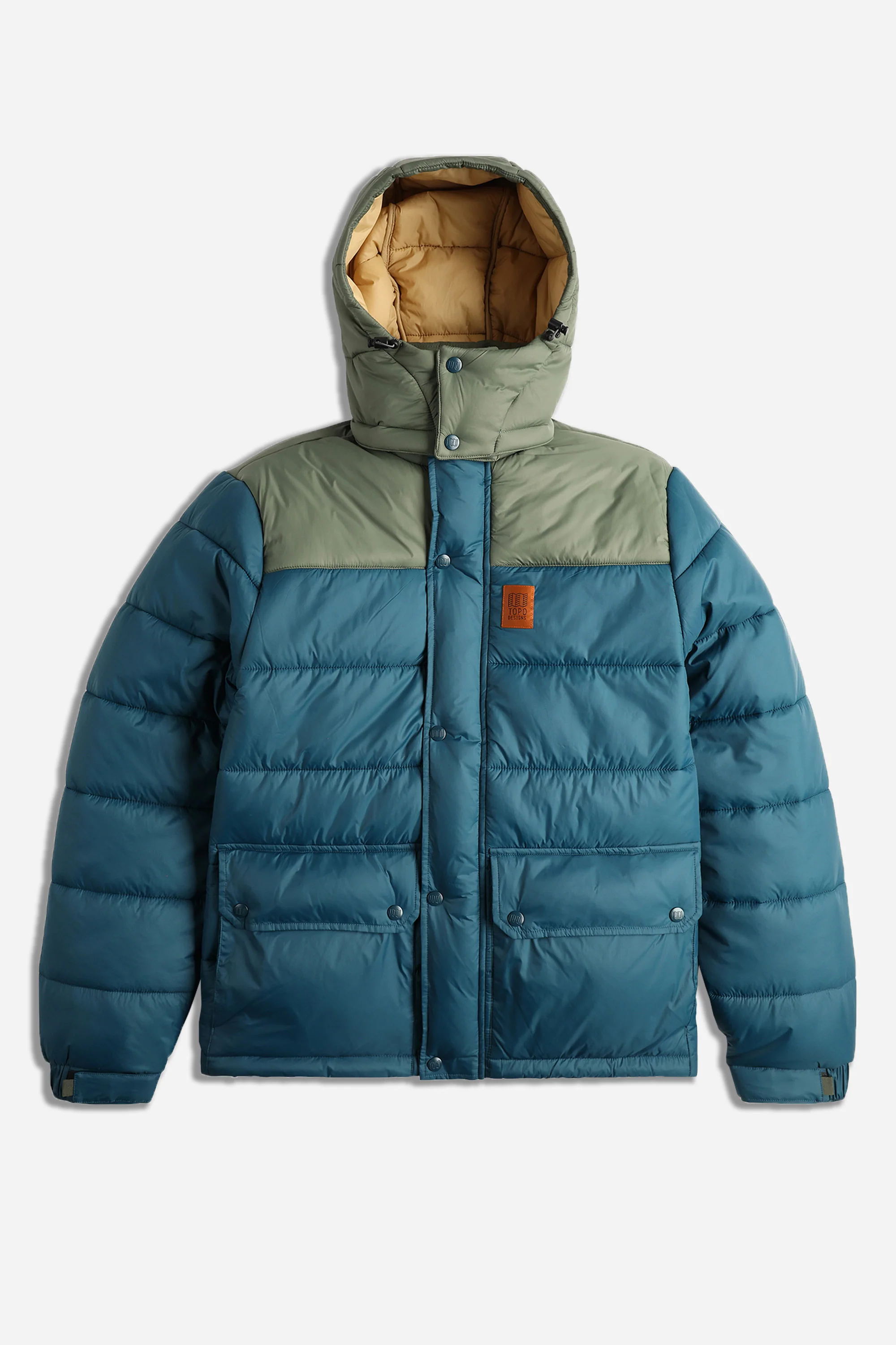 Retro Ridge Puffer Jacket Mens Pond Blue/Beetle