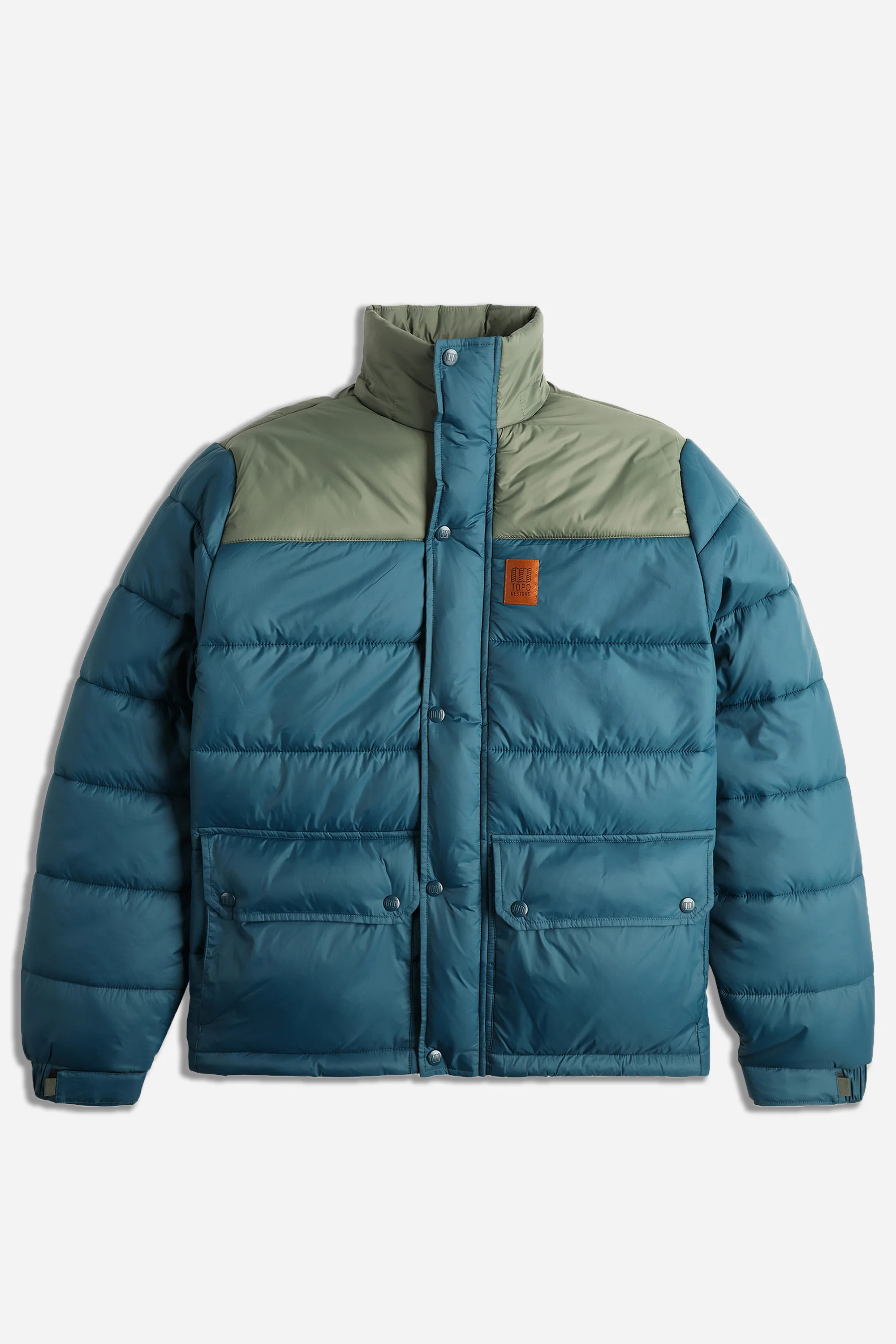 Retro Ridge Puffer Jacket Mens Pond Blue/Beetle - Image 3