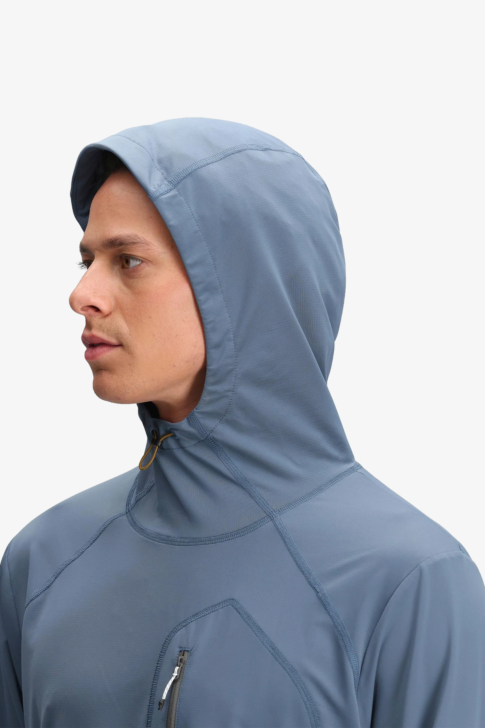 Sun Hoodie Mens Stone Blue - Image 3