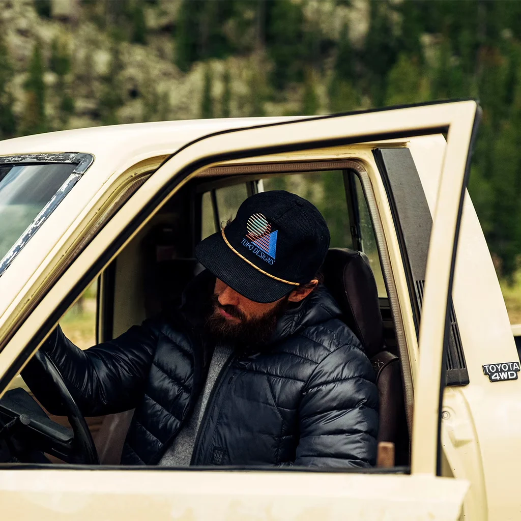 Corduroy Trucker Hat Shadow Black - Image 4